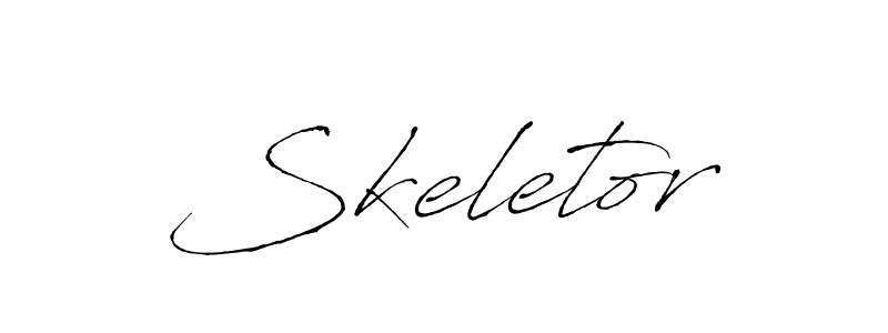 Make a beautiful signature design for name Skeletor. With this signature (Antro_Vectra) style, you can create a handwritten signature for free. Skeletor signature style 6 images and pictures png