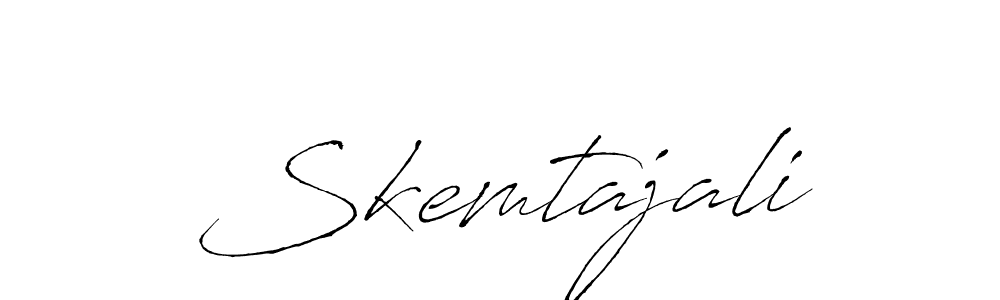 Make a beautiful signature design for name Skemtajali. With this signature (Antro_Vectra) style, you can create a handwritten signature for free. Skemtajali signature style 6 images and pictures png