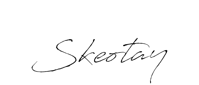 How to make Skeotay name signature. Use Antro_Vectra style for creating short signs online. This is the latest handwritten sign. Skeotay signature style 6 images and pictures png