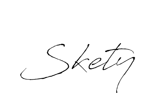 Also You can easily find your signature by using the search form. We will create Skety name handwritten signature images for you free of cost using Antro_Vectra sign style. Skety signature style 6 images and pictures png