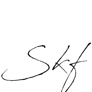 if you are searching for the best signature style for your name Skf. so please give up your signature search. here we have designed multiple signature styles  using Antro_Vectra. Skf signature style 6 images and pictures png