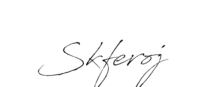 Design your own signature with our free online signature maker. With this signature software, you can create a handwritten (Antro_Vectra) signature for name Skferoj. Skferoj signature style 6 images and pictures png