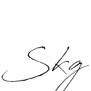 You should practise on your own different ways (Antro_Vectra) to write your name (Skg) in signature. don't let someone else do it for you. Skg signature style 6 images and pictures png