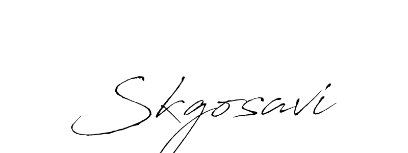 Create a beautiful signature design for name Skgosavi. With this signature (Antro_Vectra) fonts, you can make a handwritten signature for free. Skgosavi signature style 6 images and pictures png