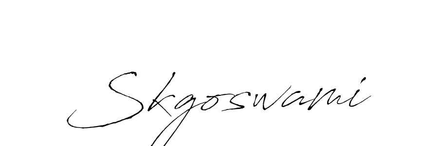 Skgoswami stylish signature style. Best Handwritten Sign (Antro_Vectra) for my name. Handwritten Signature Collection Ideas for my name Skgoswami. Skgoswami signature style 6 images and pictures png