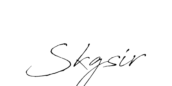 You should practise on your own different ways (Antro_Vectra) to write your name (Skgsir) in signature. don't let someone else do it for you. Skgsir signature style 6 images and pictures png