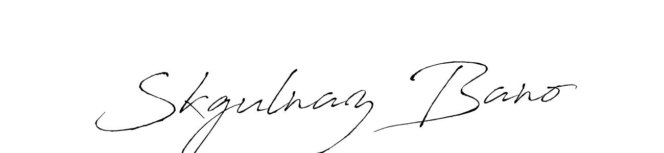 You should practise on your own different ways (Antro_Vectra) to write your name (Skgulnaz Bano) in signature. don't let someone else do it for you. Skgulnaz Bano signature style 6 images and pictures png