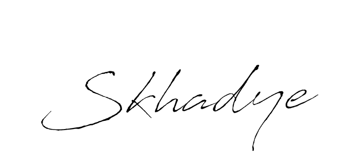 How to Draw Skhadye signature style? Antro_Vectra is a latest design signature styles for name Skhadye. Skhadye signature style 6 images and pictures png