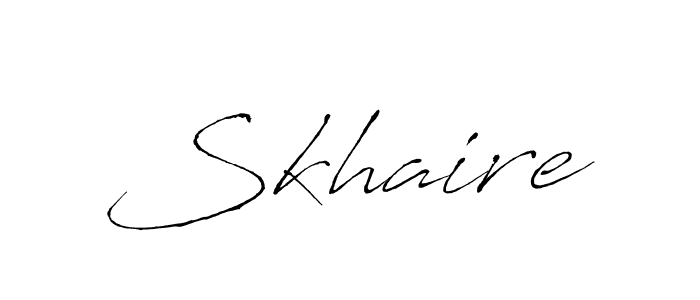 Also You can easily find your signature by using the search form. We will create Skhaire name handwritten signature images for you free of cost using Antro_Vectra sign style. Skhaire signature style 6 images and pictures png