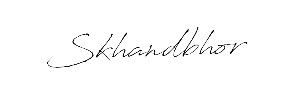 You should practise on your own different ways (Antro_Vectra) to write your name (Skhandbhor) in signature. don't let someone else do it for you. Skhandbhor signature style 6 images and pictures png