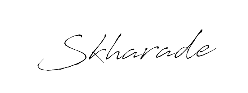 The best way (Antro_Vectra) to make a short signature is to pick only two or three words in your name. The name Skharade include a total of six letters. For converting this name. Skharade signature style 6 images and pictures png