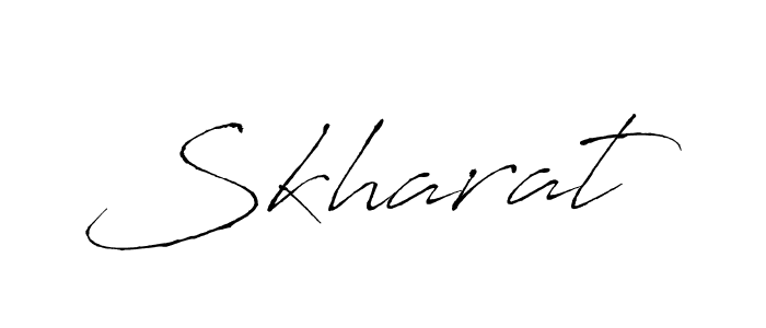 How to make Skharat signature? Antro_Vectra is a professional autograph style. Create handwritten signature for Skharat name. Skharat signature style 6 images and pictures png