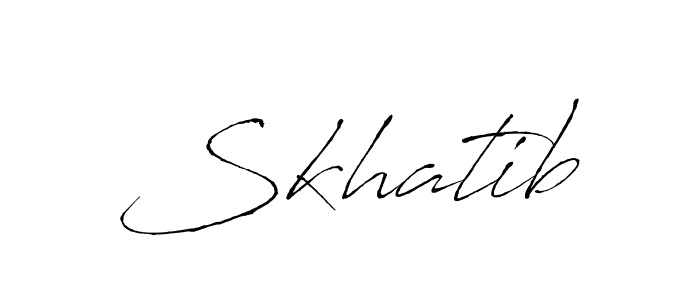 How to Draw Skhatib signature style? Antro_Vectra is a latest design signature styles for name Skhatib. Skhatib signature style 6 images and pictures png