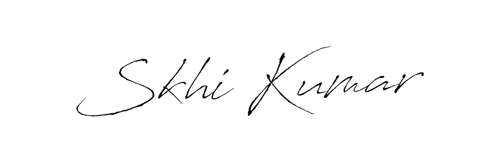 Skhi Kumar stylish signature style. Best Handwritten Sign (Antro_Vectra) for my name. Handwritten Signature Collection Ideas for my name Skhi Kumar. Skhi Kumar signature style 6 images and pictures png