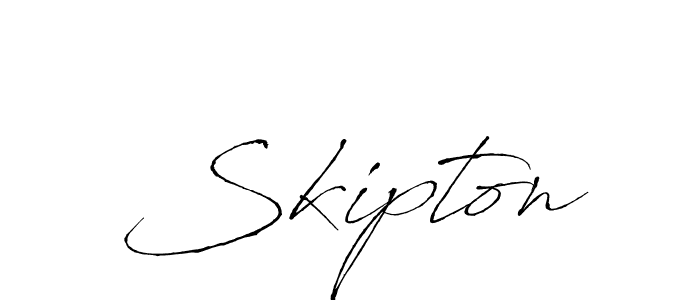 Skipton stylish signature style. Best Handwritten Sign (Antro_Vectra) for my name. Handwritten Signature Collection Ideas for my name Skipton. Skipton signature style 6 images and pictures png