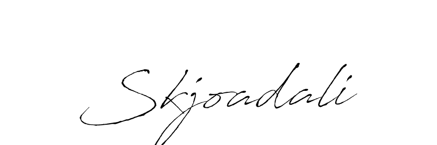 Make a short Skjoadali signature style. Manage your documents anywhere anytime using Antro_Vectra. Create and add eSignatures, submit forms, share and send files easily. Skjoadali signature style 6 images and pictures png