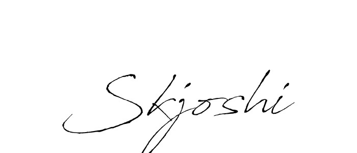 How to Draw Skjoshi signature style? Antro_Vectra is a latest design signature styles for name Skjoshi. Skjoshi signature style 6 images and pictures png