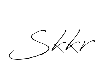 How to make Skkr signature? Antro_Vectra is a professional autograph style. Create handwritten signature for Skkr name. Skkr signature style 6 images and pictures png