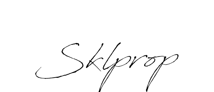 Create a beautiful signature design for name Sklprop. With this signature (Antro_Vectra) fonts, you can make a handwritten signature for free. Sklprop signature style 6 images and pictures png