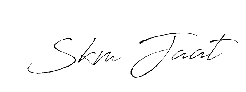 Also we have Skm Jaat name is the best signature style. Create professional handwritten signature collection using Antro_Vectra autograph style. Skm Jaat signature style 6 images and pictures png