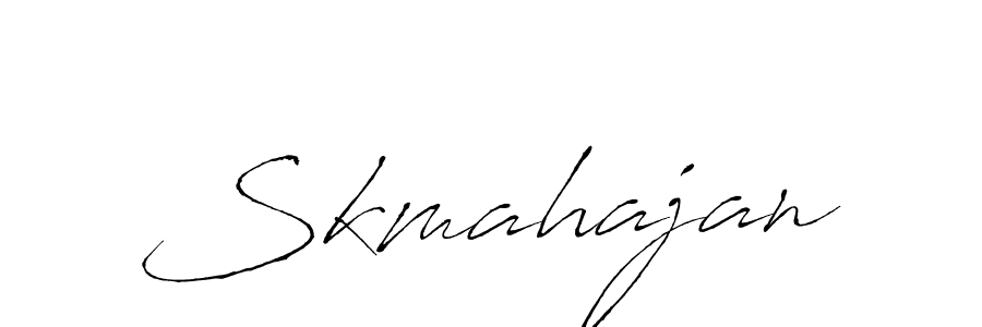 How to make Skmahajan name signature. Use Antro_Vectra style for creating short signs online. This is the latest handwritten sign. Skmahajan signature style 6 images and pictures png