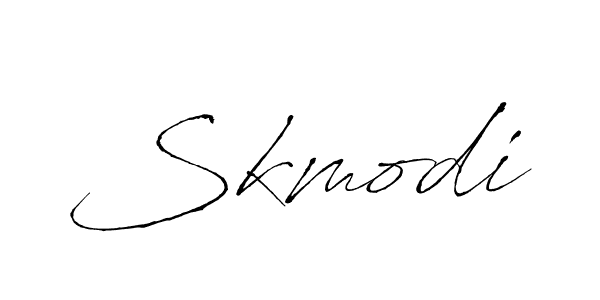 Create a beautiful signature design for name Skmodi. With this signature (Antro_Vectra) fonts, you can make a handwritten signature for free. Skmodi signature style 6 images and pictures png