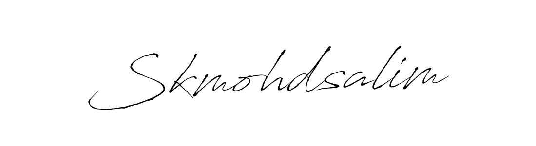 How to make Skmohdsalim name signature. Use Antro_Vectra style for creating short signs online. This is the latest handwritten sign. Skmohdsalim signature style 6 images and pictures png