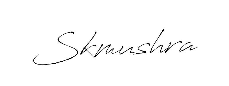 Make a beautiful signature design for name Skmushra. With this signature (Antro_Vectra) style, you can create a handwritten signature for free. Skmushra signature style 6 images and pictures png