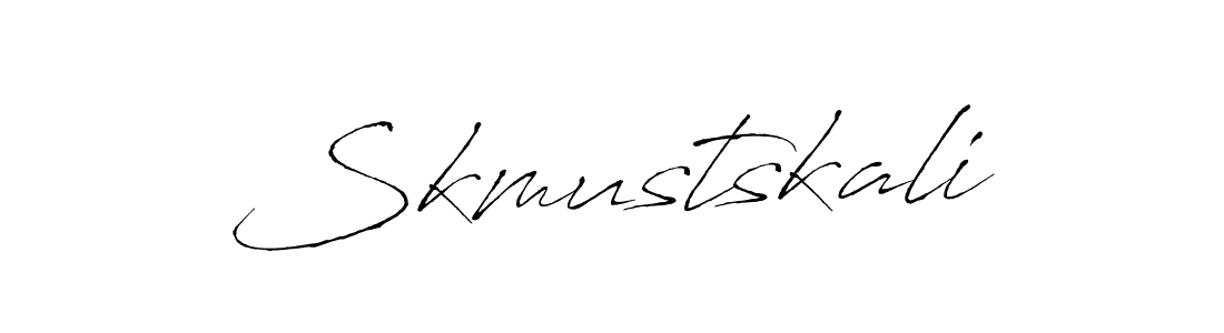 Create a beautiful signature design for name Skmustskali. With this signature (Antro_Vectra) fonts, you can make a handwritten signature for free. Skmustskali signature style 6 images and pictures png