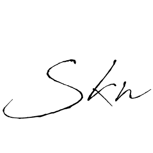 Once you've used our free online signature maker to create your best signature Antro_Vectra style, it's time to enjoy all of the benefits that Skn name signing documents. Skn signature style 6 images and pictures png