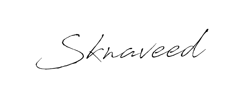 Design your own signature with our free online signature maker. With this signature software, you can create a handwritten (Antro_Vectra) signature for name Sknaveed. Sknaveed signature style 6 images and pictures png