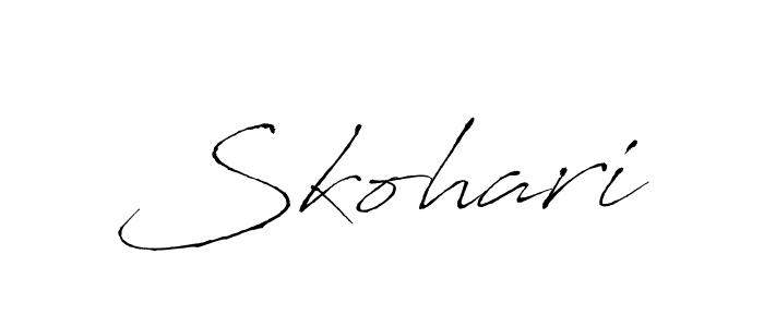 How to make Skohari signature? Antro_Vectra is a professional autograph style. Create handwritten signature for Skohari name. Skohari signature style 6 images and pictures png