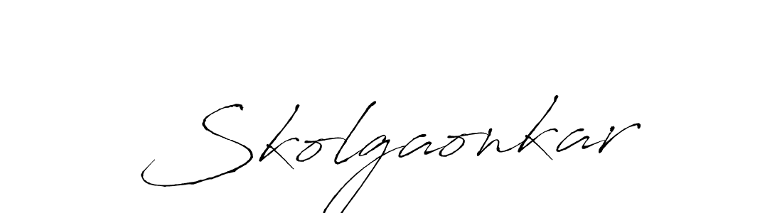 How to Draw Skolgaonkar signature style? Antro_Vectra is a latest design signature styles for name Skolgaonkar. Skolgaonkar signature style 6 images and pictures png