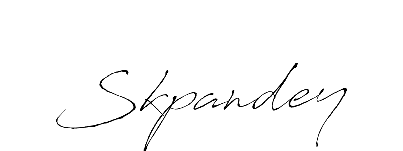Also we have Skpandey name is the best signature style. Create professional handwritten signature collection using Antro_Vectra autograph style. Skpandey signature style 6 images and pictures png