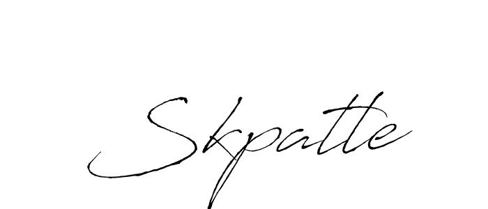 Design your own signature with our free online signature maker. With this signature software, you can create a handwritten (Antro_Vectra) signature for name Skpatle. Skpatle signature style 6 images and pictures png
