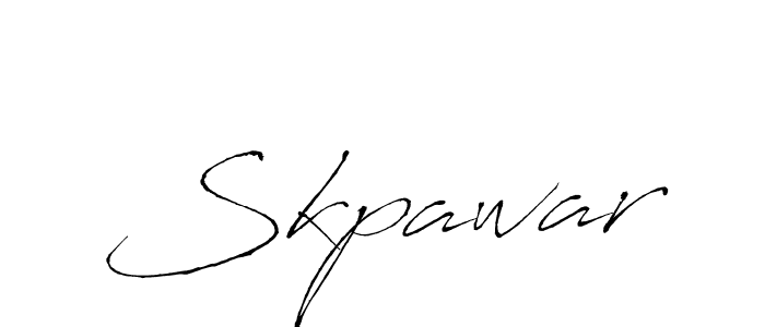 Skpawar stylish signature style. Best Handwritten Sign (Antro_Vectra) for my name. Handwritten Signature Collection Ideas for my name Skpawar. Skpawar signature style 6 images and pictures png