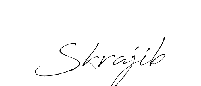 Design your own signature with our free online signature maker. With this signature software, you can create a handwritten (Antro_Vectra) signature for name Skrajib. Skrajib signature style 6 images and pictures png