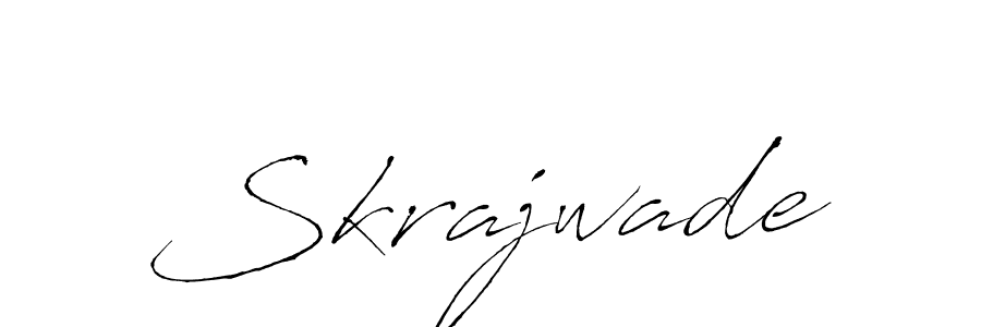 How to make Skrajwade signature? Antro_Vectra is a professional autograph style. Create handwritten signature for Skrajwade name. Skrajwade signature style 6 images and pictures png