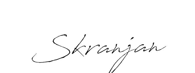 Use a signature maker to create a handwritten signature online. With this signature software, you can design (Antro_Vectra) your own signature for name Skranjan. Skranjan signature style 6 images and pictures png