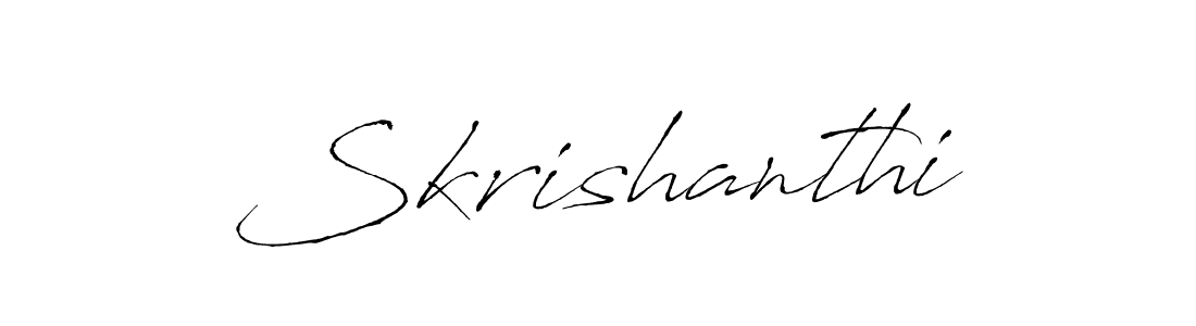 How to Draw Skrishanthi signature style? Antro_Vectra is a latest design signature styles for name Skrishanthi. Skrishanthi signature style 6 images and pictures png