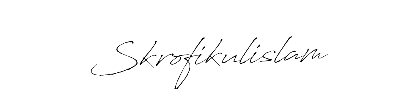 Also You can easily find your signature by using the search form. We will create Skrofikulislam name handwritten signature images for you free of cost using Antro_Vectra sign style. Skrofikulislam signature style 6 images and pictures png