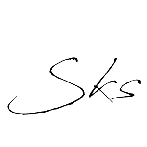 You should practise on your own different ways (Antro_Vectra) to write your name (Sks) in signature. don't let someone else do it for you. Sks signature style 6 images and pictures png