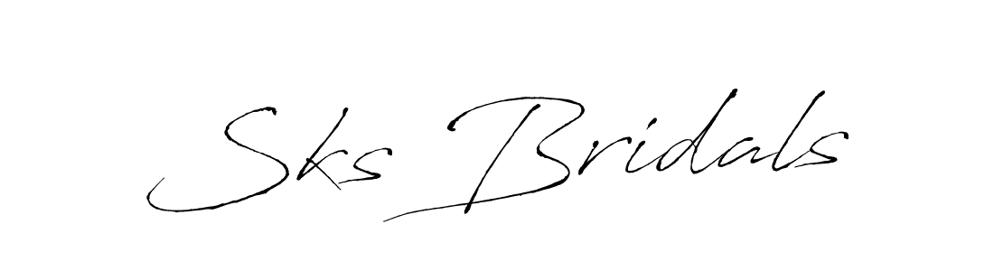 You should practise on your own different ways (Antro_Vectra) to write your name (Sks Bridals) in signature. don't let someone else do it for you. Sks Bridals signature style 6 images and pictures png