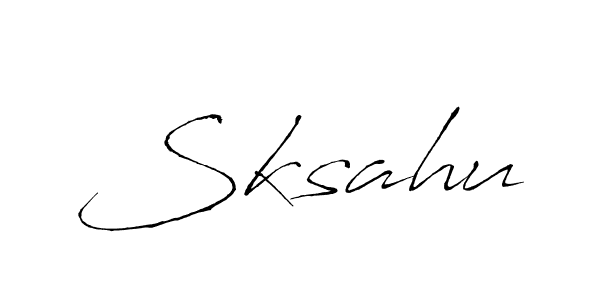 Use a signature maker to create a handwritten signature online. With this signature software, you can design (Antro_Vectra) your own signature for name Sksahu. Sksahu signature style 6 images and pictures png