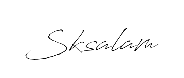 How to Draw Sksalam signature style? Antro_Vectra is a latest design signature styles for name Sksalam. Sksalam signature style 6 images and pictures png