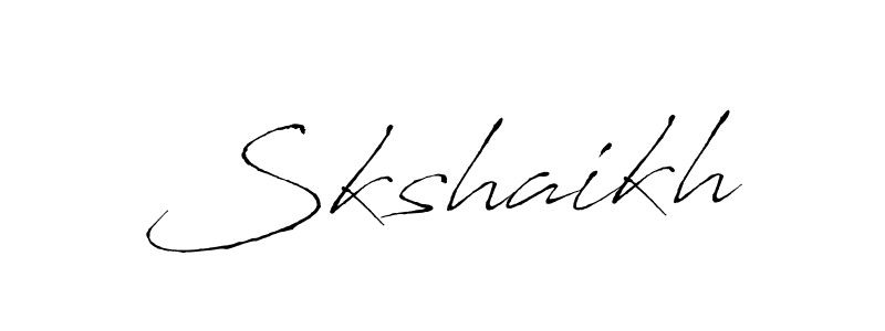 Skshaikh stylish signature style. Best Handwritten Sign (Antro_Vectra) for my name. Handwritten Signature Collection Ideas for my name Skshaikh. Skshaikh signature style 6 images and pictures png