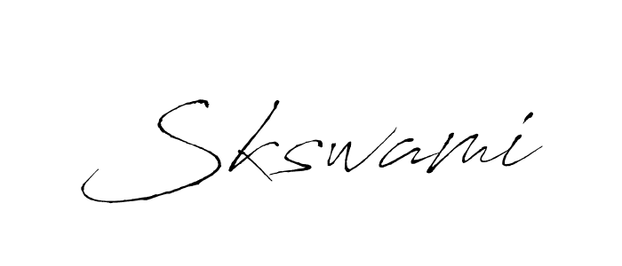 You should practise on your own different ways (Antro_Vectra) to write your name (Skswami) in signature. don't let someone else do it for you. Skswami signature style 6 images and pictures png