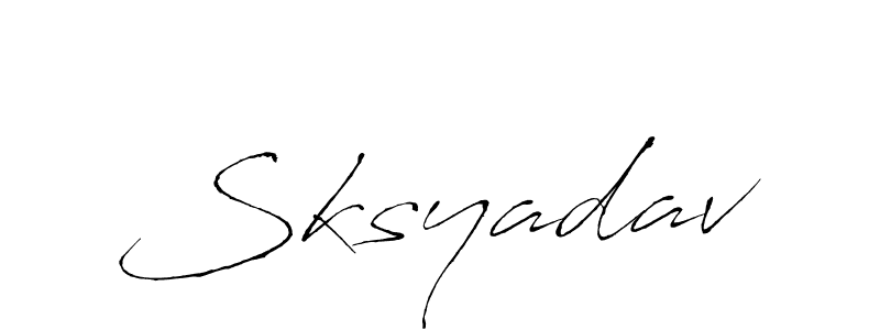 Make a beautiful signature design for name Sksyadav. With this signature (Antro_Vectra) style, you can create a handwritten signature for free. Sksyadav signature style 6 images and pictures png