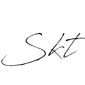if you are searching for the best signature style for your name Skt. so please give up your signature search. here we have designed multiple signature styles  using Antro_Vectra. Skt signature style 6 images and pictures png