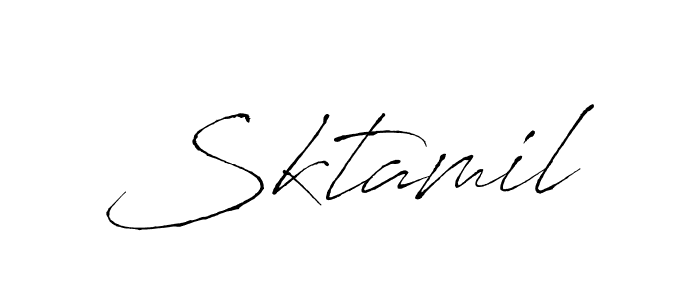 Sktamil stylish signature style. Best Handwritten Sign (Antro_Vectra) for my name. Handwritten Signature Collection Ideas for my name Sktamil. Sktamil signature style 6 images and pictures png